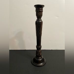 Vtg. CARVED METAL CANDLESTICK Southern Living at Home Garrity House Candlestick